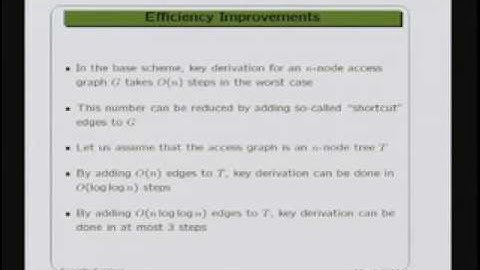 CERIAS Security: Dynamic and Efficient Key Management for Access Hierarchies 4/6