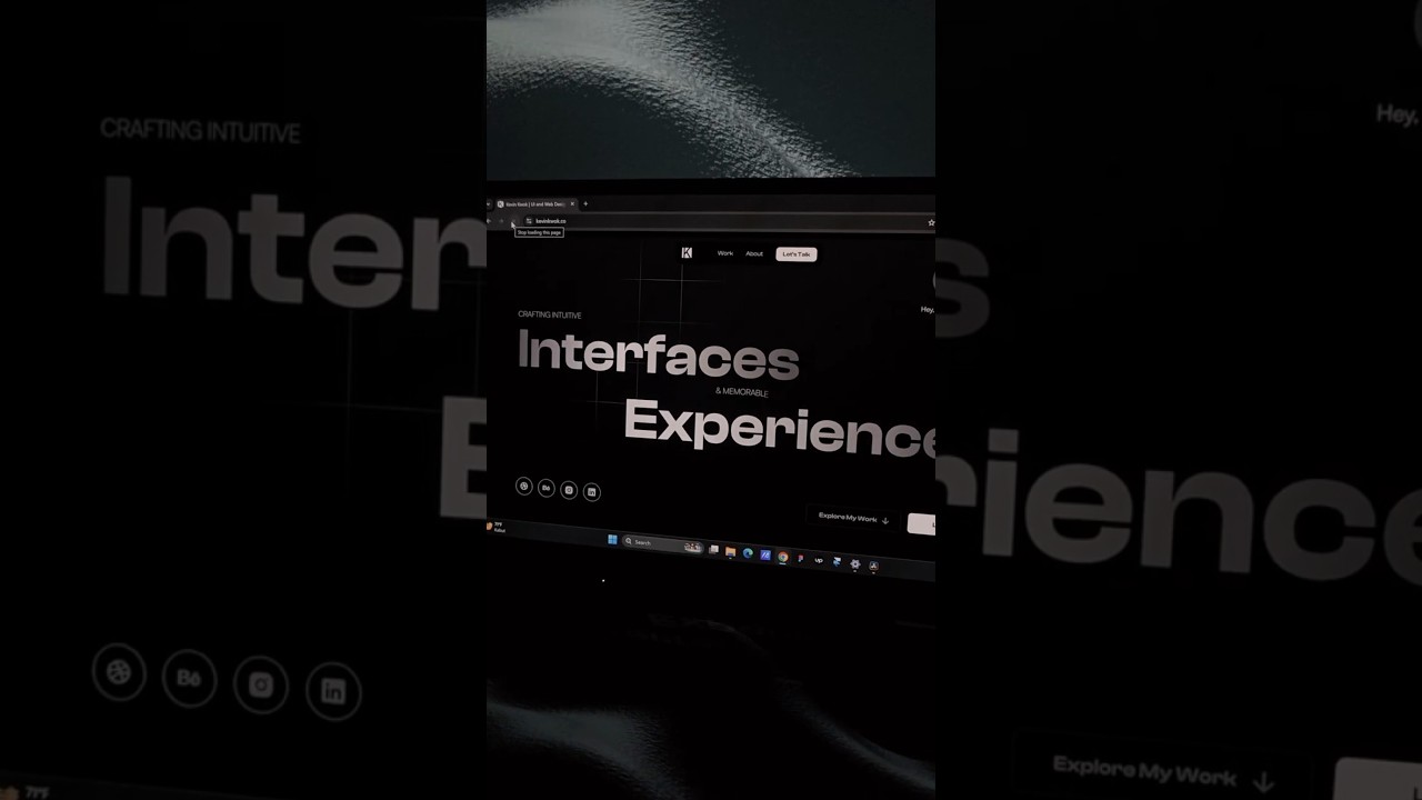 UX Designer Portfolio Website Inspiration - Built in Framer #uxdesign #portfoliowebsite #uxdesigner