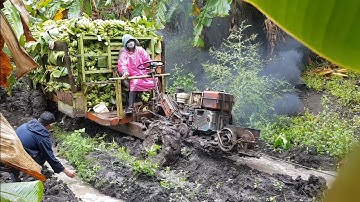 Xe công nông câu đẩy chở chuối đây xe cực kỳ khỏe và cai kết