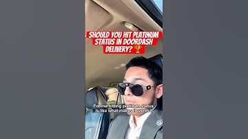 Should You Hit Platinum Status in DoorDash Delivery? #entrepreneur #money #sidehustle #business