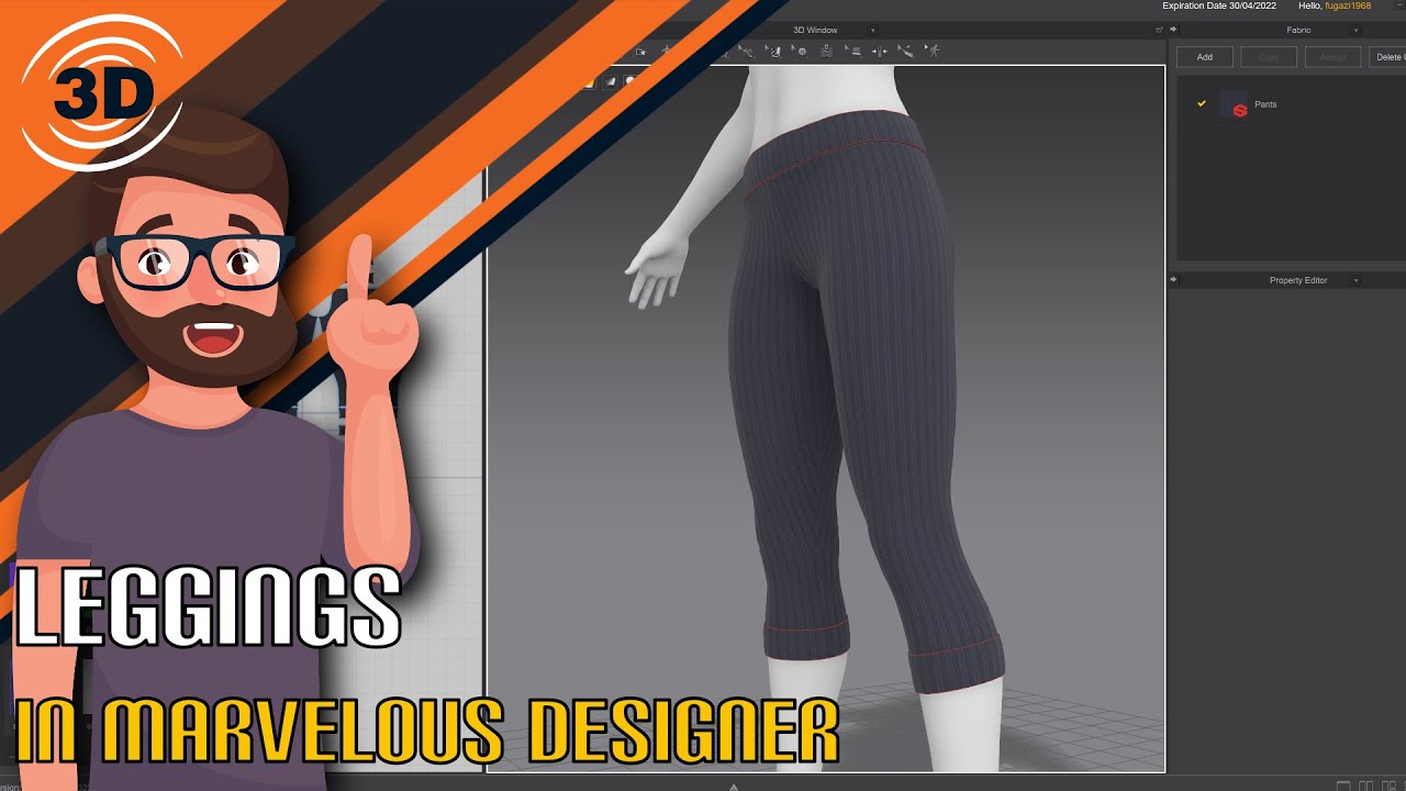 Leggings Tutorial for Marvelous Designer 