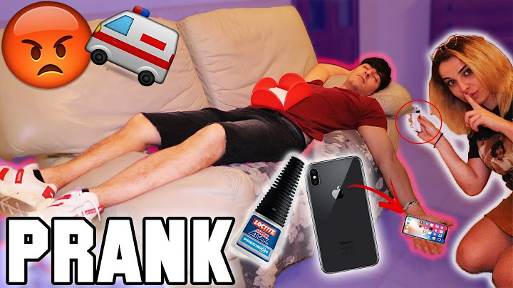 HE *GLUED* MY IPHONE X TO MY HAND! *IT HURTS!* - PRANK