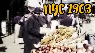 1900s New York City in Color | NYC 1903 | Restoration