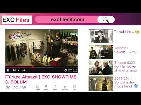 [Türkçe Altyazılı] EXO Showtime 3.Bölüm (131212)