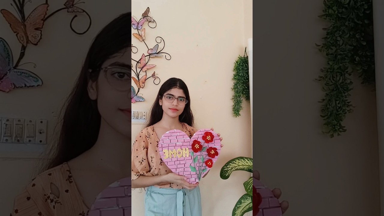 Heart shaped wall decoration ideas😍