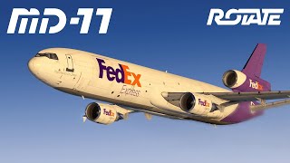 #xp11 Rotate MD-11 Берген-Шереметьево. Летим с xEnviro. Bergen-Moscow Sheremetyevo