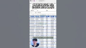 👨‍🏫 엑셀 행, 열 숨기기와 숨기기 취소 더 이상 마우스로 사용 금지! | 브라운 IT 엑셀, 오피스 꿀팁 - #shorts