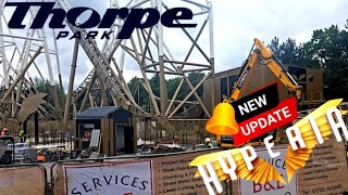 Thorpe parks new rollercoaster Hyperia update Ep47