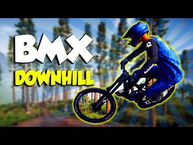 BMX Downhill Descender - HUGE JUMPS & TRICKS!! - Descenders Gameplay