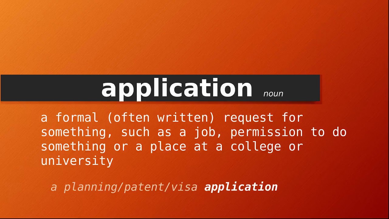 assignment application meaning