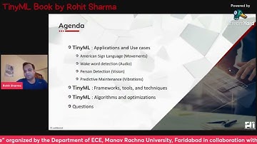 TinyML Book by Rohit Sharma - part 7 : Webinar Agenda