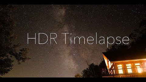 Timelapse in 4K HDR (clouds, sunrise, milkyway, ...)