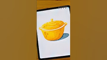 Simple Dutch Oven 💛 #procreate #shorts #art #watercolor