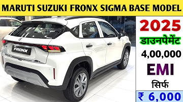 Maruti Suzuki Fronx Sigma Price 2025 – On-Road Price, GST 2.0 Impact & Best Finance Options