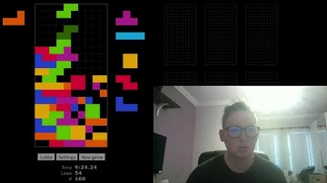 Jstris Tetris no rotation 86 lines [Former World Record]