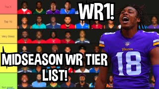 MIDSEASON NFL WR TIER LIST! WHO IS THE BEST WR IN THE LEAGUE? CRAZY TOP 10 AND MORE! MIDSEASON NFL WR TIER LIST! WHO IS THE BEST WR IN THE LEAGUE? CRAZY TOP 10 AND MORE!
