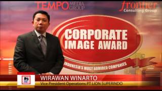 Testimoni Vice President Operations PT Lion Superindo di Corporate Image Award 2014