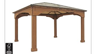 Yardistry Gazebo(Costco) Steps 7 8 9 10 11 roof by Lynn Hall 187 views 10 months ago 6 minutes, 22 seconds