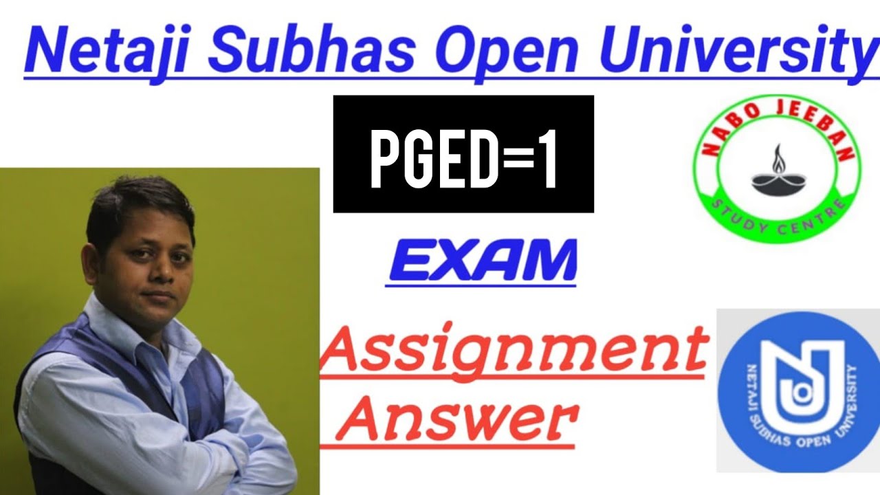 netaji subhas open university assignment answer