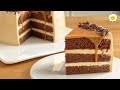 Caramel Cream Chocolate Cake Recipe 焦糖奶油巧克力蛋糕食谱 Recette de gâteau au chocolat et à la crème caramel