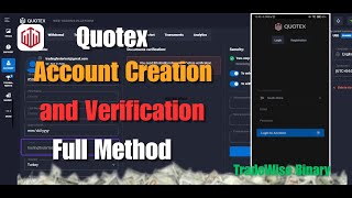 How to create Quotex account │Quotex account Verfication │ How to deposit and withdraw quotex