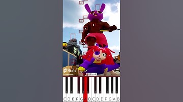 Ragatha Running | TADC (@Mtime4) THE AMAZING DIGITAL CIRCUS ANIMATION - Octave Piano Tutorial