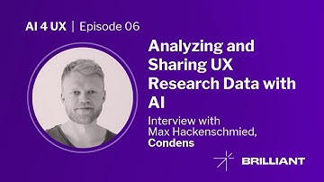 Analyzing and Sharing UX Research Data with AI  - Max Hackenschmied, Condens | AI 4 UX