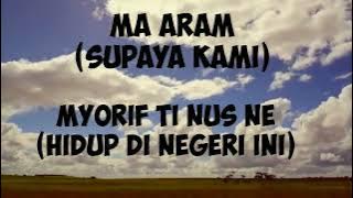 Lagu Selaru~Aus Amur dan Terjemahannya