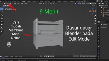 Dasar-Dasar Blender pada Edit Mode || Membuat Meja Nakas