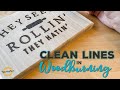 How to get clean lines in wood burning    pyrography tutorials    wood burning ideas