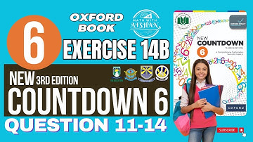 Class 6 Math Exercise 14B Question 11-14 | oxford new countdown third edition | Math with Afshan
