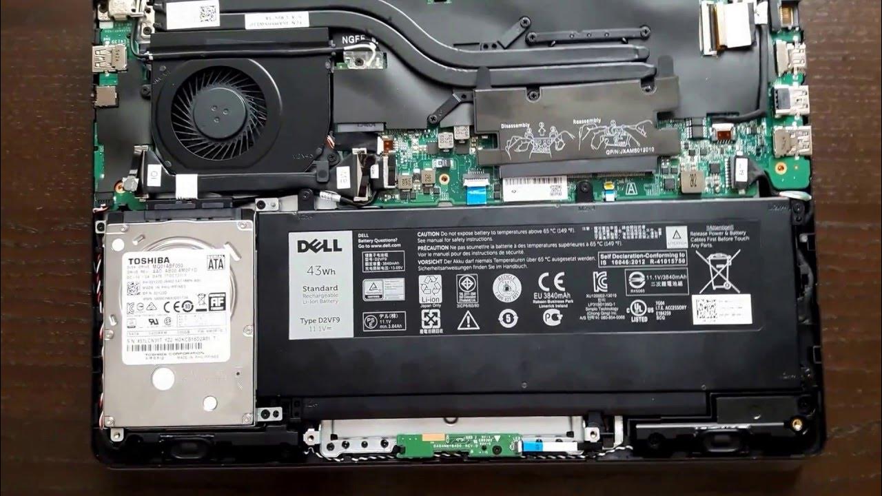 Как разобрать ноутбук dell vostro 15