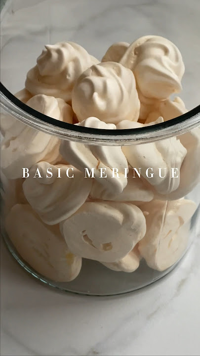 Heavenly Meringue Recipe 🍬🤍 #shorts