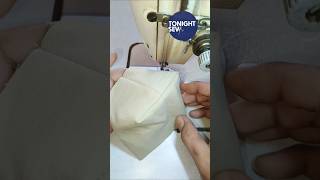 Easy and Efficient Way to Sew Boxed Corners #sewing #stitch #shorts