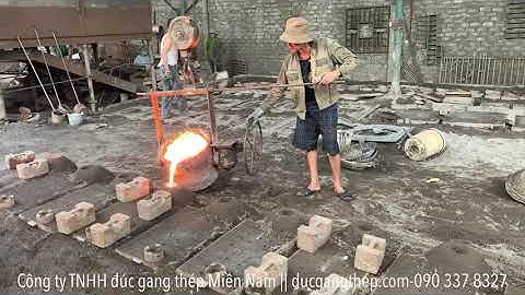 Đúc tải trọng, vành gang đúc bằng gang của phao biển - phao báo hiệu hàng hải