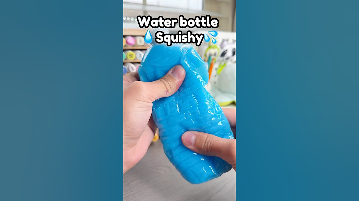 💦DIY water bottle squishy!? #diysquishy #squishy #papersquishy #diy #diycrafts #crafts #thingstodo￼