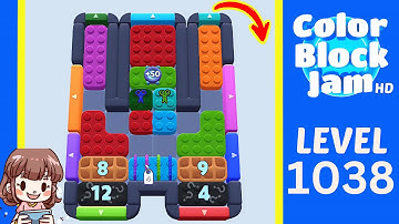Color Block Jam Level 1038 Solution Walkthrough