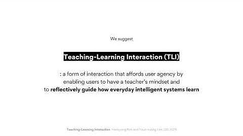 Teaching-Learning Interaction: A New Concept for Interaction Design to Support Reflecti... [Preview]
