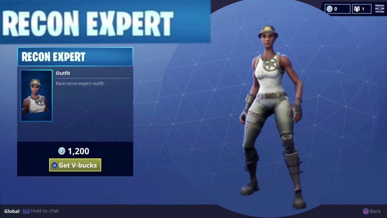 Rare Recon Expert Outfit Character Skin for Fortnite Battle Royale - 