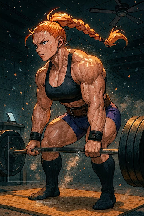 Female muscle growth, Zoe - peak amazon gym princess!