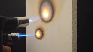 Real fire test of magnesium oxide board, A1 fireproof MGO construction panel