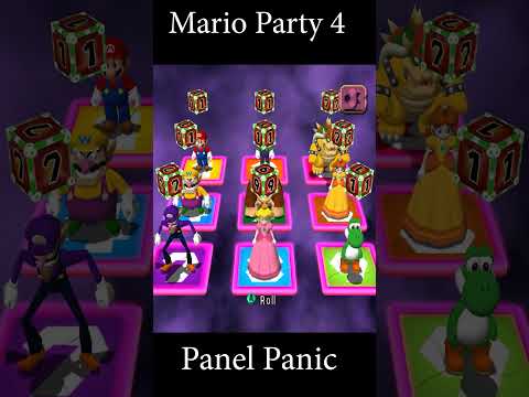 【マリオパーティ4】パネルパニックミニゲームマリオVsルイージVsピーチVsヨッシー (最強CPU｢たつじん)