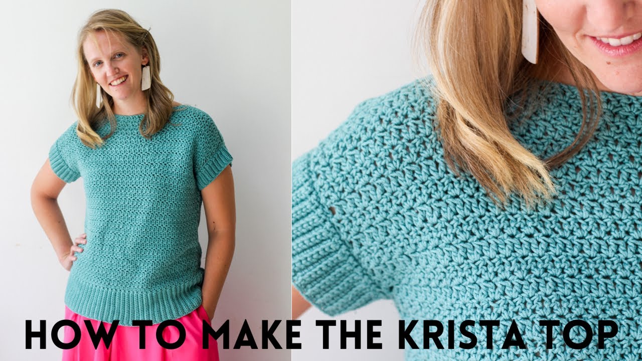 How to crochet a top, Crochet for beginners, Crochet clothes, the Krista  Crochet Top