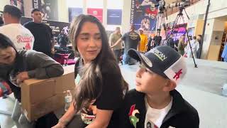 Vergil Ortiz mobbed by fans after the weigh in