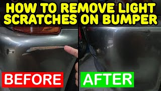 how to remove bumper light scratches