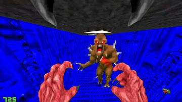 Brutal Doom v22 test 5 [Upscaled weapons] Freedoom 1 - E4M3 Central Computing (Android/DeltaTouch)