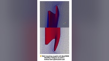 Mesh morphing coupled with OpenFOAM - Bulbous bow application