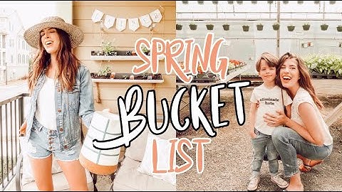 WE TRIED TO DO AN ENTIRE SPRING BUCKET LIST IN A DAY (kid
