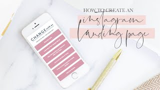 How To Create An Instagram Landing Page