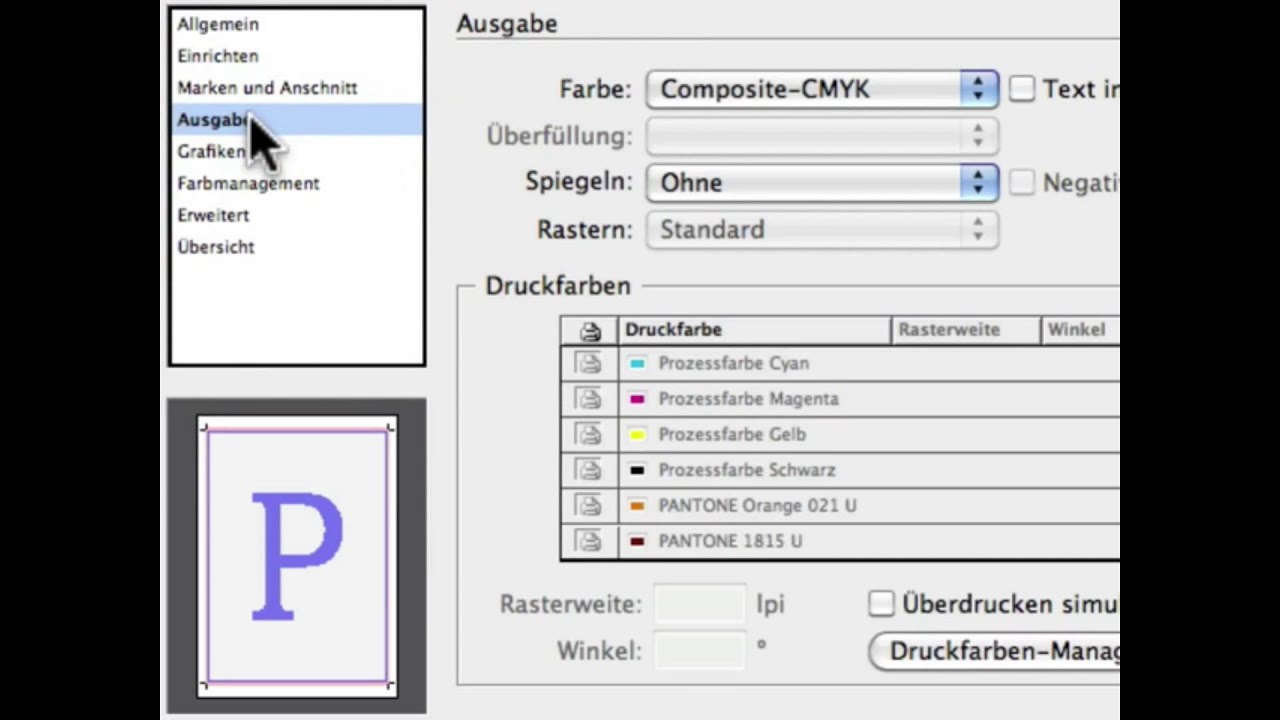 Indesign Drucken Youtube